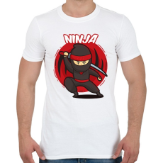 PRINTFASHION Ninja - Férfi póló - Fehér