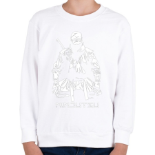 PRINTFASHION Ninja - Gyerek pulóver - Fehér gyerek pulóver, kardigán