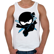 PRINTFASHION Ninja Kidz - Férfi atléta - Fehér atléta, trikó
