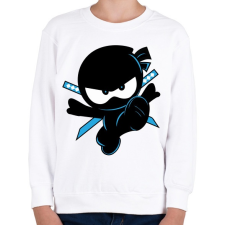 PRINTFASHION Ninja Kidz - Gyerek pulóver - Fehér gyerek pulóver, kardigán
