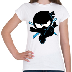 PRINTFASHION Ninja Kidz - Női póló - Fehér