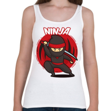 PRINTFASHION Ninja - Női atléta - Fehér női trikó