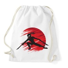 PRINTFASHION Ninja - Sportzsák, Tornazsák - Fehér tornazsák