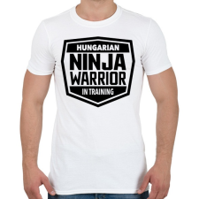 PRINTFASHION Ninja Warrior - Férfi póló - Fehér férfi póló