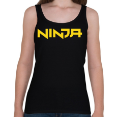 PRINTFASHION Ninja - Yellow - Női atléta - Fekete