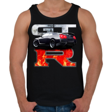 PRINTFASHION Nissan GTR - Férfi atléta - Fekete atléta, trikó