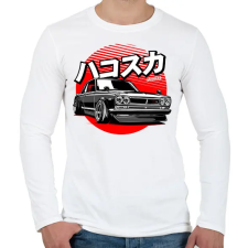 PRINTFASHION NISSAN SKYLINE GT-R  - Férfi hosszú ujjú póló - Fehér férfi póló