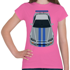 PRINTFASHION Nissan Skyline - Női póló - Rózsaszín női póló