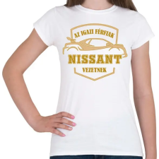 PRINTFASHION Nissan sofőr - Női póló - Fehér női póló