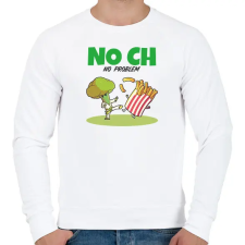 PRINTFASHION NO CH - Férfi pulóver - Fehér férfi pulóver, kardigán