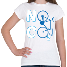 PRINTFASHION No CO2 - Női póló - Fehér női póló