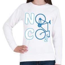 PRINTFASHION No CO2 - Női pulóver - Fehér