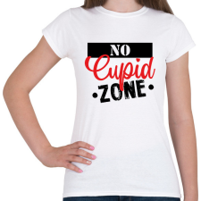 PRINTFASHION No Cupid zone - Női póló - Fehér női póló