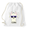 PRINTFASHION no drama llama - Sportzsák, Tornazsák - Fehér