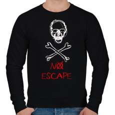 PRINTFASHION no escape - Férfi pulóver - Fekete