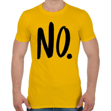 PRINTFASHION NO. - Férfi póló - Sárga férfi póló