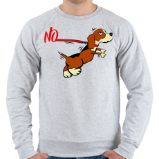 PRINTFASHION NO! - Férfi pulóver - Sport szürke