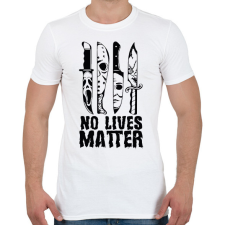 PRINTFASHION No lives matter - Férfi póló - Fehér férfi póló