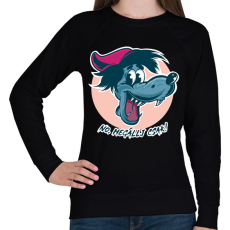 PRINTFASHION No, megállj csak! - Női pulóver - Fekete