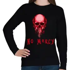 PRINTFASHION no mercy - Női pulóver - Fekete női pulóver, kardigán