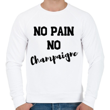 PRINTFASHION No Pain, No Champaigne - Férfi pulóver - Fehér férfi pulóver, kardigán