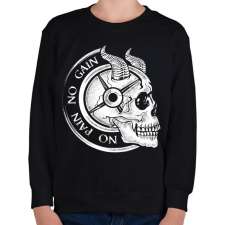 PRINTFASHION No Pain No Gain - Gyerek pulóver - Fekete gyerek pulóver, kardigán