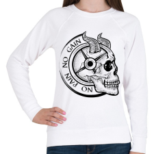 PRINTFASHION No Pain No Gain - Női pulóver - Fehér női pulóver, kardigán