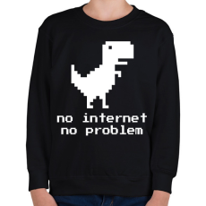 PRINTFASHION No problem - Gyerek pulóver - Fekete