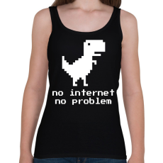 PRINTFASHION No problem - Női atléta - Fekete