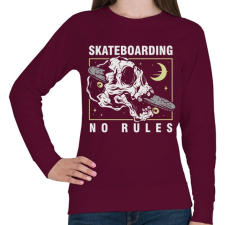 PRINTFASHION No rules - Női pulóver - Bordó női pulóver, kardigán