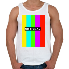 PRINTFASHION no signal - Férfi atléta - Fehér
