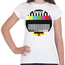 PRINTFASHION No signal - Női póló - Fehér női póló