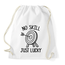 PRINTFASHION No skill just lucky - Sportzsák, Tornazsák - Fehér tornazsák