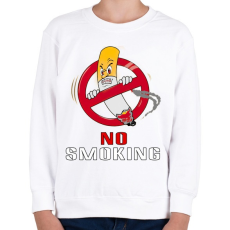 PRINTFASHION no smoking - Gyerek pulóver - Fehér
