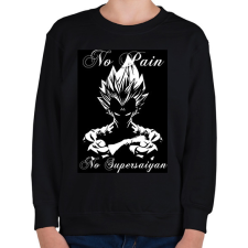PRINTFASHION no supersaiyan - Gyerek pulóver - Fekete gyerek pulóver, kardigán