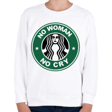PRINTFASHION No woman No cry - Gyerek pulóver - Fehér gyerek pulóver, kardigán