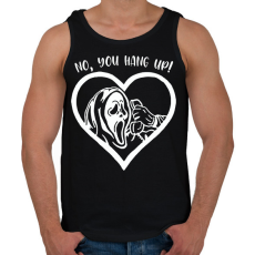 PRINTFASHION No, you hang up! - Férfi atléta - Fekete