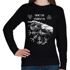 PRINTFASHION Noctis Corvus - Okkult Design - Női pulóver - Fekete
