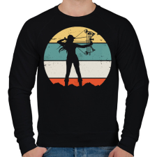 PRINTFASHION Női csigás ijász - Férfi pulóver - Fekete férfi pulóver, kardigán