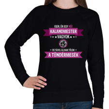 PRINTFASHION Női kalandmester - Női pulóver - Fekete női pulóver, kardigán