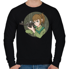 PRINTFASHION Női sniper - Férfi pulóver - Fekete férfi pulóver, kardigán