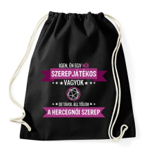 PRINTFASHION Női szerepjátékos - Sportzsák, Tornazsák - Fekete tornazsák