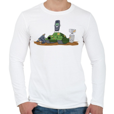 PRINTFASHION Nokia 3310, az elpusztíthatatlan - Férfi hosszú ujjú póló - Fehér férfi póló