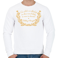 PRINTFASHION Nőnapi köszöntő - Férfi pulóver - Fehér