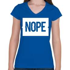 PRINTFASHION NOOE.png - Női V-nyakú póló - Királykék