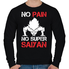 PRINTFASHION nopain - Férfi pulóver - Fekete