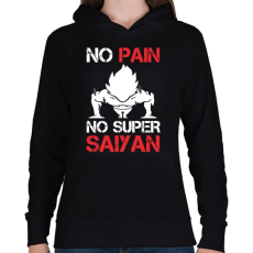 PRINTFASHION nopain - Női kapucnis pulóver - Fekete