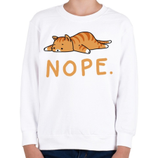 PRINTFASHION NOPE - Gyerek pulóver - Fehér gyerek pulóver, kardigán
