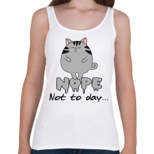 PRINTFASHION nope not to day - Női atléta - Fehér női trikó