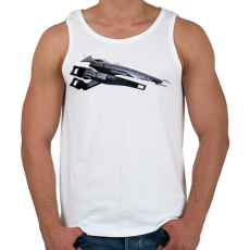 PRINTFASHION Normandia - Férfi atléta - Fehér